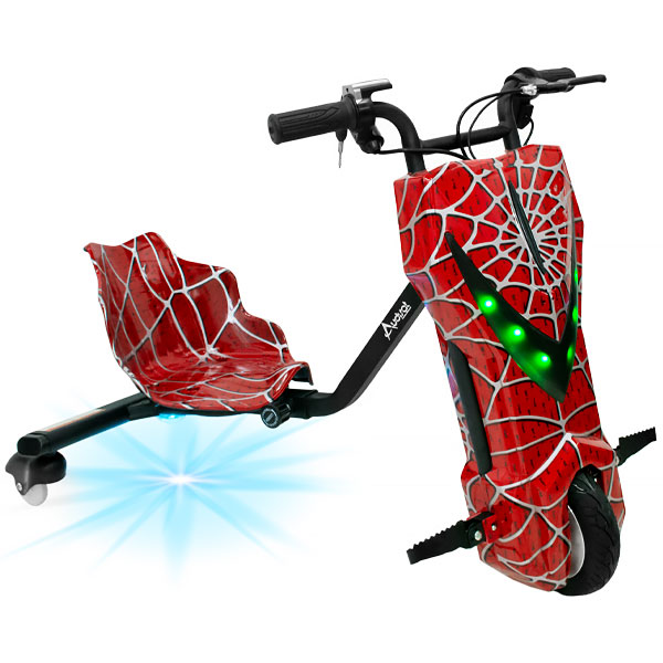 Triciclo Elétrico Audisat 8" com Bluetooth e Speaker - Spider Red